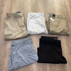 Men's Black Casual Pants - Classic Straight Fit